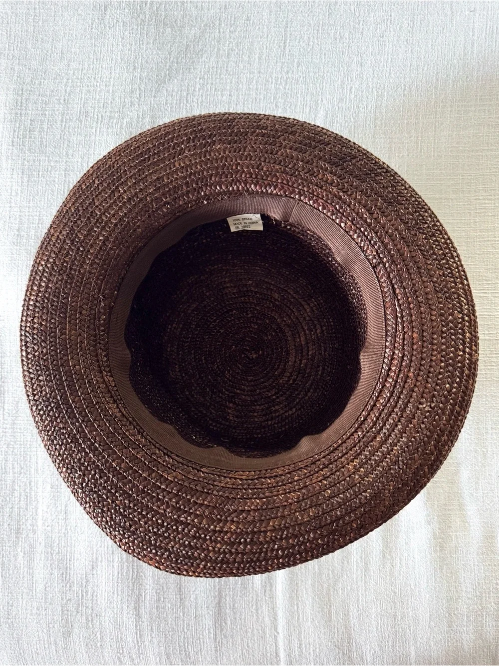 Woven Straw Bowler Hat